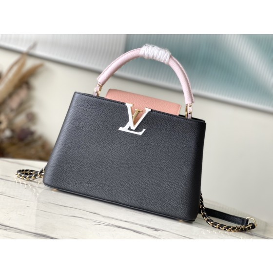 𝐋𝐎𝐔𝐈𝐒𝐕𝐔𝐈𝐓𝐓𝐎𝐍 M21887 Black Pink Color Combination Medium This CAPUCINES BB Handbag